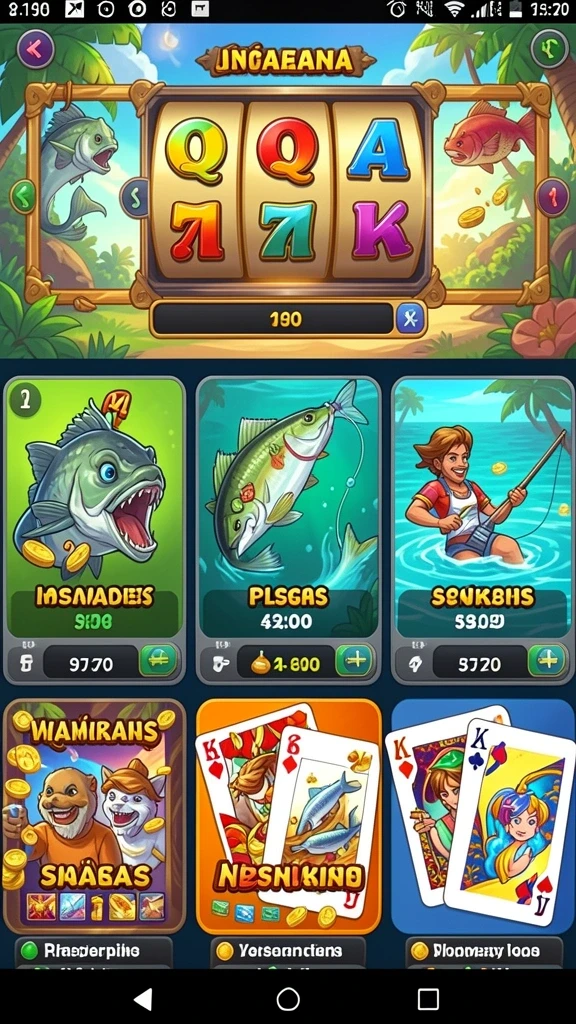 miototo - Tampilan menu awal yang menarik.
