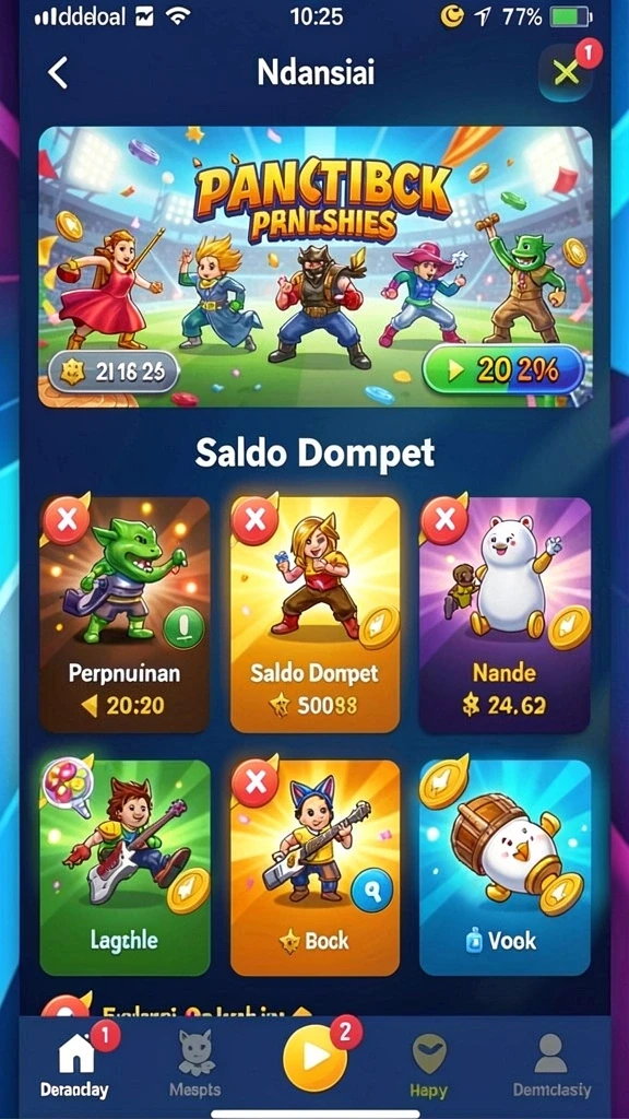 raffi777 - Tampilan awal yang menarik dari aplikasi RAFFI777.